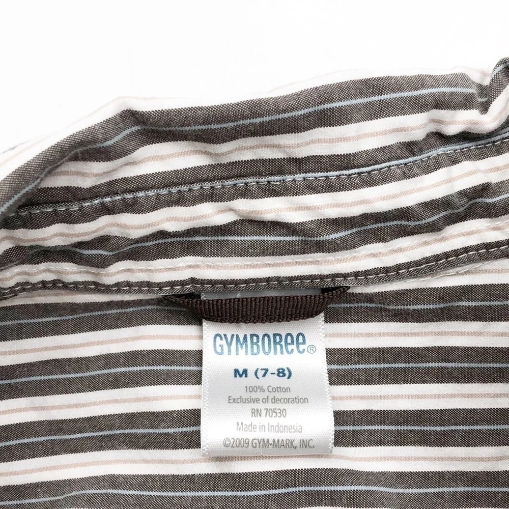 Gymboree striped buttoned down shirt for boys